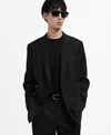 Mango Blazer In Black
