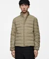 Mango Water Repellent Quilted Down Jacket In Medium Brown