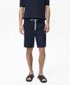Mango Men's Drawstring Linen Bermuda Shorts In Blue