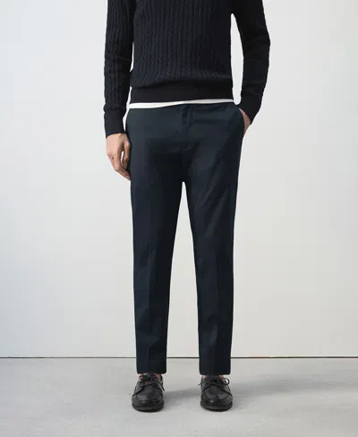 Mango Men's Dublino Slim-fit Chino Pants In Blue