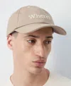 Mango Embroidered Cap In Brown