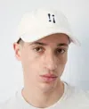 Mango Embroidered Cotton Cap In White