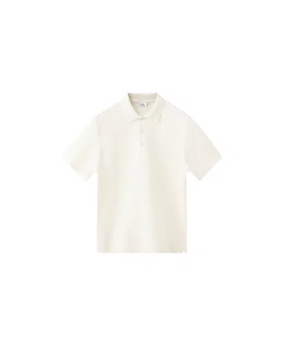 Mango Men's Essentials Slim-fit Pique Cotton-blend Polo Shirt In White