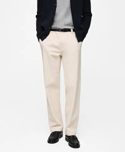 Mango Men's Regular-fit Jeans In Off White