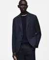 Mango Milan Slim Fit Stretch Sport Coat In Blue