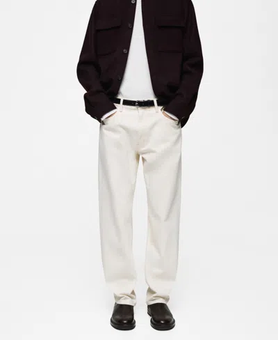 Mango Men's Eu Straight-fit Jeans In White