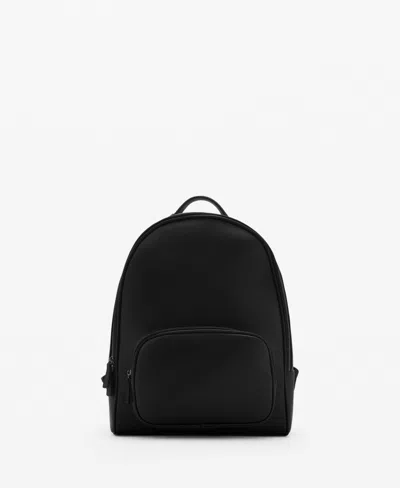 Mango Men's Faux-leather Backpack In Black