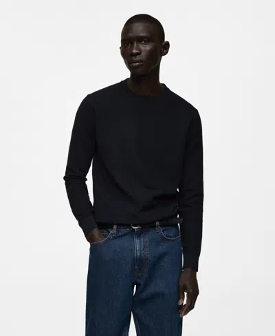 Mango T-shirt In Dark Navy