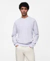 Mango Fine Knit Sweater In Lilac
