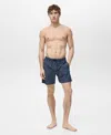 Mango Men's Geometric-print Swim Trunks
