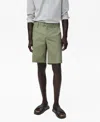 Mango Cotton Bermuda Shorts In Green