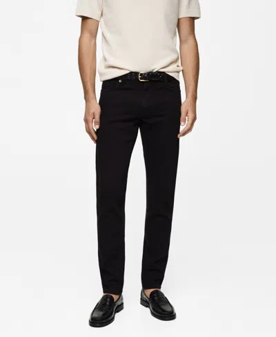 Mango Men's Jan Slim-fit Jeans In Black