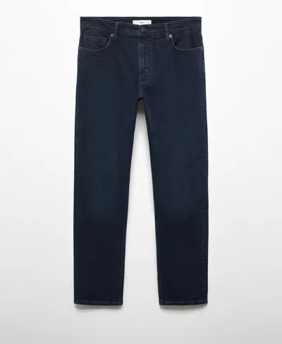 Mango Men's Jan Slim-fit Jeans In Deep Dark Blue