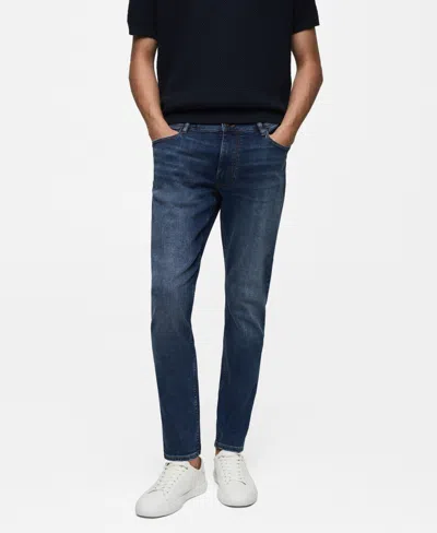 Mango Jeans In Dark Blue