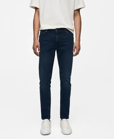 Mango Men's Jude Skinny-fit Jeans In Deep Dark Blue