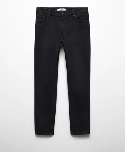 Mango Men's Jude Skinny-fit Jeans In Black Denim