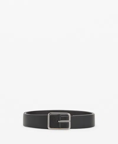 Mango Men's Leather Belt In Brown