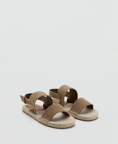 Mango Men's Leather Buckle Straps Sandals In Brown