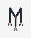 Mango Men's Leather Details Adjustable Elastic Straps In Dark Navy