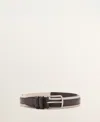 Mango Men's Leather Mixed Belt In Multi
