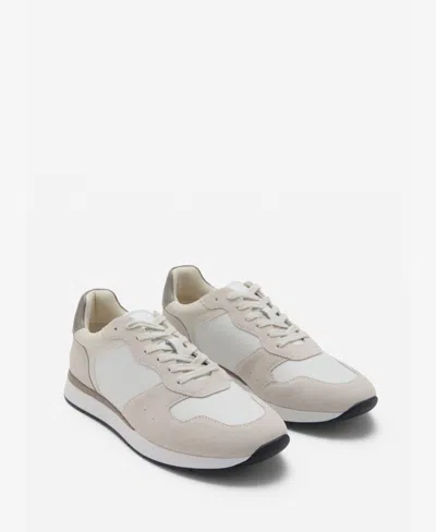 Mango Men's Leather Mixed Sneakers In Multi