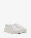 Mango Men's Leather Panel Sneakers In White