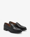 Mango Leather Penny Loafer In Black