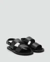 Mango Men's Leather Strap Sandals In Black