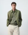 Mango Lightweight Cotton-lyocell Jacket In Khaki