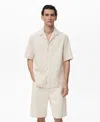 Mango Men's Linen-blend Regular-fit Shirt In Neutral