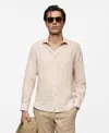 Mango Men's Classic-fit Micro-corduroy Shirt In Sand