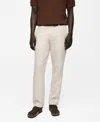 Mango Bob Long Straight Leg Jeans In Ecru