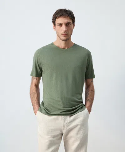Mango Men's Linen Slim-fit T-shirt In Multi
