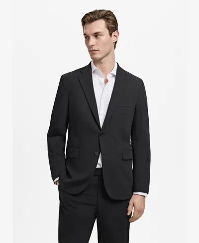 Mango Men's London Regular-fit Suit Blazer In Black