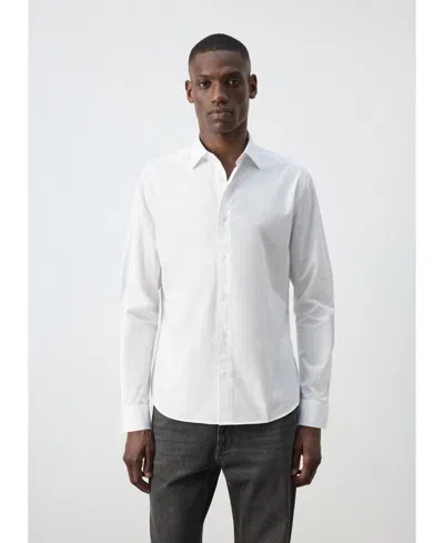 Mango Men's Long-sleeve Button-down Cotton Shirt In Multi