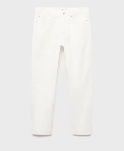 Mango Men's Lori Tapered-fit Jeans In White