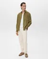 Mango Relaxed Fit Button-up Shirt In Green