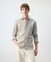 Mango Stripe Button-up Shirt In Neutral
