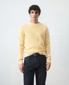 Mango Men's Medium-knit Microstructure Sweater In Yellow