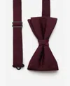 Mango Men's Microstructure Classic Bow Tie In Burgundy