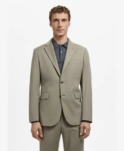 Mango Men's Milan Slim-fit Suit Blazer In Gray