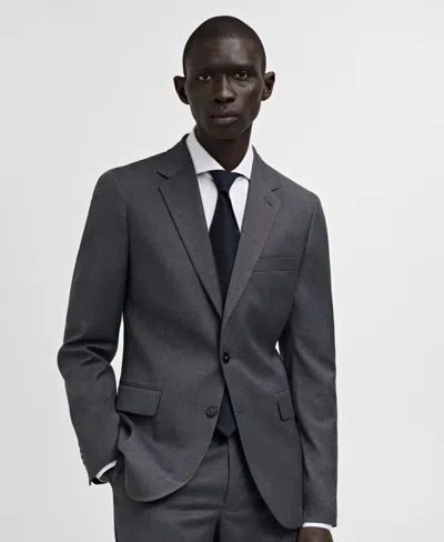 Mango Men's Milan Slim-fit Suit Blazer In Gray