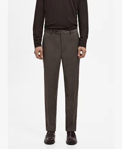 Mango Men's Milan Slim-fit Suit Pants In Brown