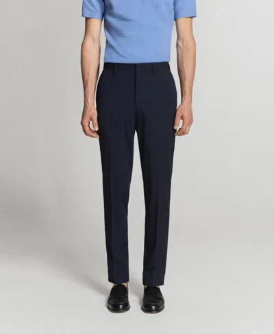 Mango Men's Milan Slim-fit Suit Pants In Dark Navy