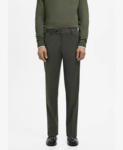Mango Men's Milan Slim-fit Suit Pants In Khaki