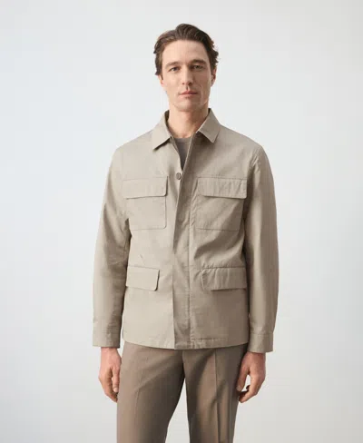Mango Men's Multi-pocket Jacket In Neutral