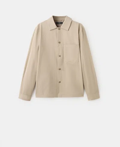 Mango Men's Non-iron Pocket Overshirt In Multi