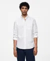 Mango Regular Fit Oxford Button-down Shirt In White