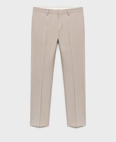 Mango Men's Paris Slim-fit Suit Pants In Neutral