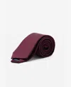 Mango Men's Plain Silk Tie In Burgundy